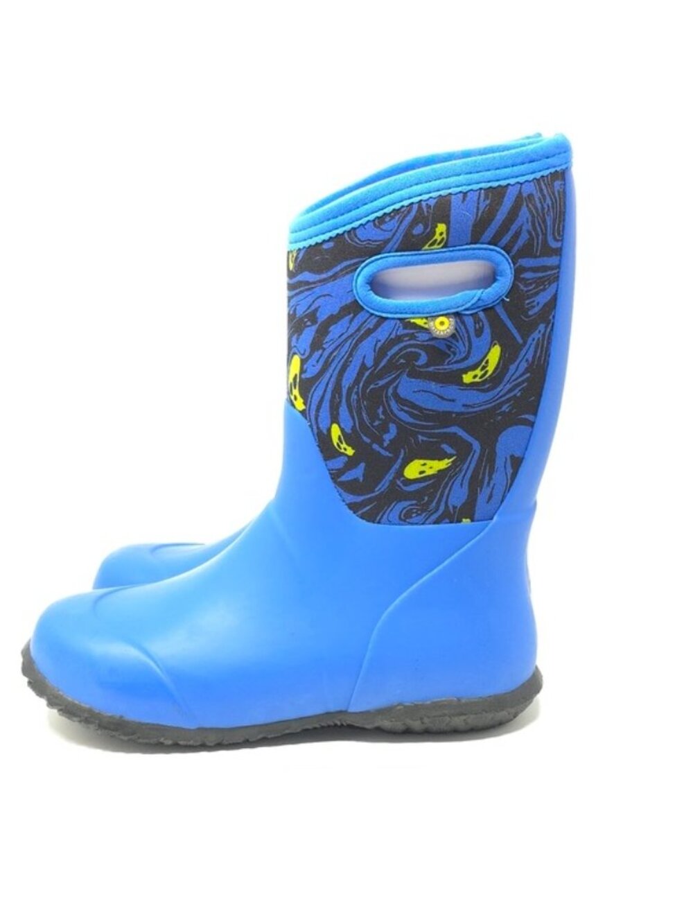 Bogs York Spooky Print Blue Waterproof Rain Boots Kids Little Kid - Picture 3 of 13